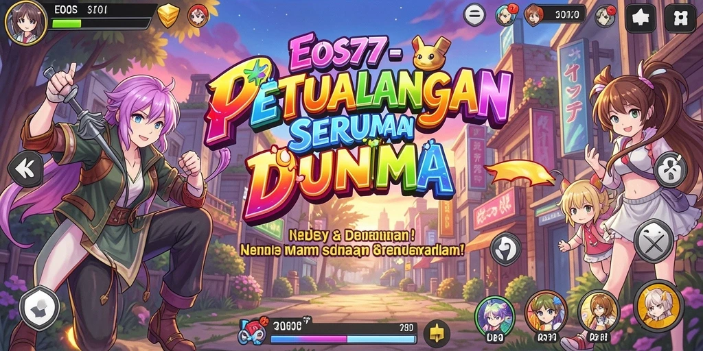 Tampilan gameplay seru dalam dunia Anime yang penuh aksi.