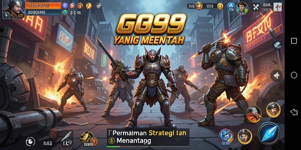 Tampilan gameplay GG999 yang menawan dan strategis.