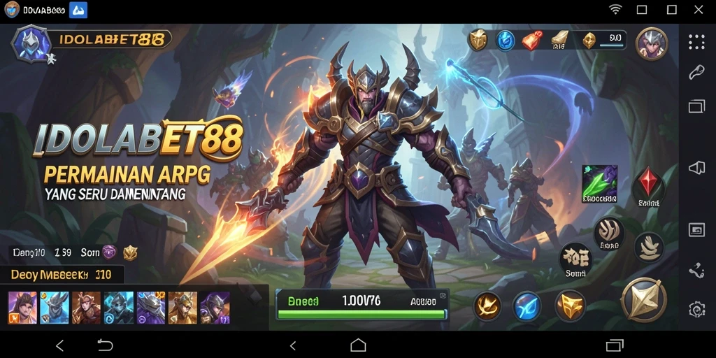 Screenshot gameplay IDOLABET88 yang menunjukkan aksi pertarungan seru.