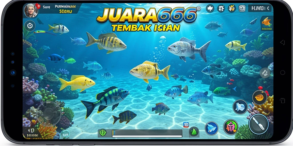 Screenshot gameplay JUARA666 yang menampilkan aksi menembak ikan yang seru.