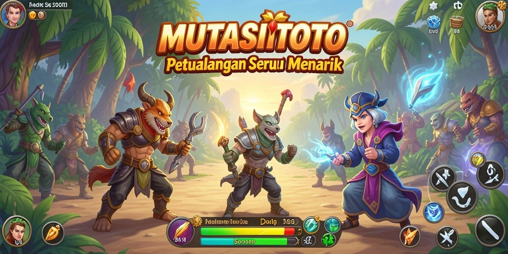 Tangkapan layar gameplay <strong>MUTASITOTO</strong> menunjukkan misi yang mendebarkan dan pemandangan yang menawan.
