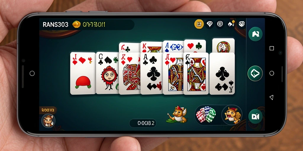 Screenshot RANS303 menampilkan gameplay Domino yang seru dan interaktif.