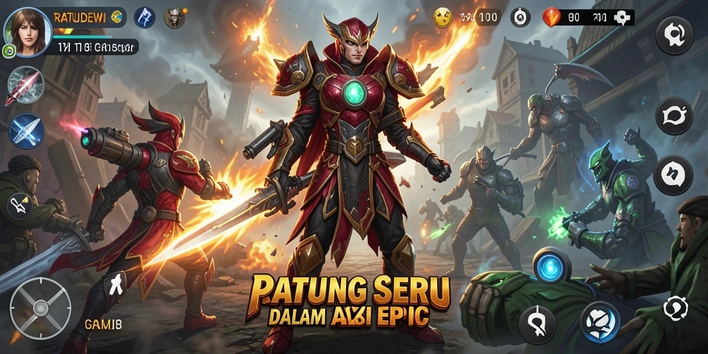 Tangkapan layar utama gameplay seru RATUDEWI yang mendebarkan.