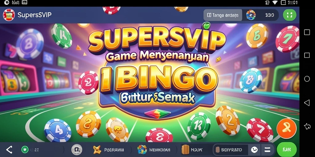 Tampilan gameplay Bingo yang seru dan menarik di SUPERSVIP.